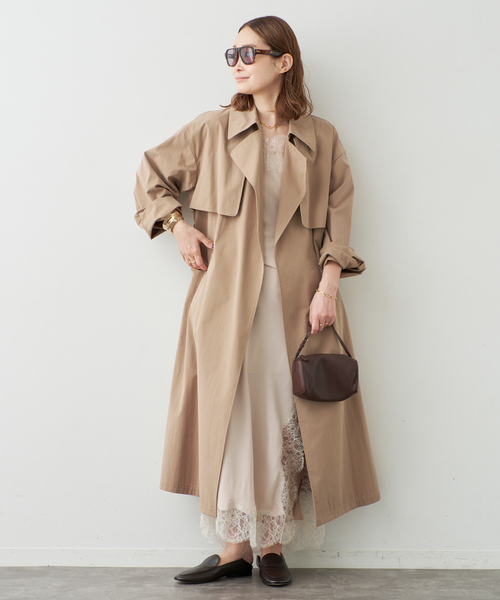 Deuxieme Classe（ドゥーズィエムクラス）の「*Lace Trimmed ドレス 1（ワンピース・レディース・ベージュ・FREE）」の12枚目の写真