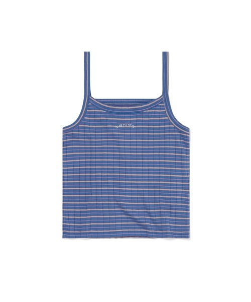 thisisneverthat（ディスイズネバーザット）の「Sleeveless Striped W Top（キャミソール・メンズ・グリーン/ブルー・S/M）」の2枚目の写真