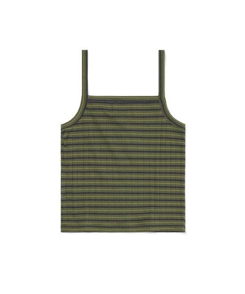 thisisneverthat（ディスイズネバーザット）の「Sleeveless Striped W Top（キャミソール・メンズ・グリーン/ブルー・S/M）」の4枚目の写真