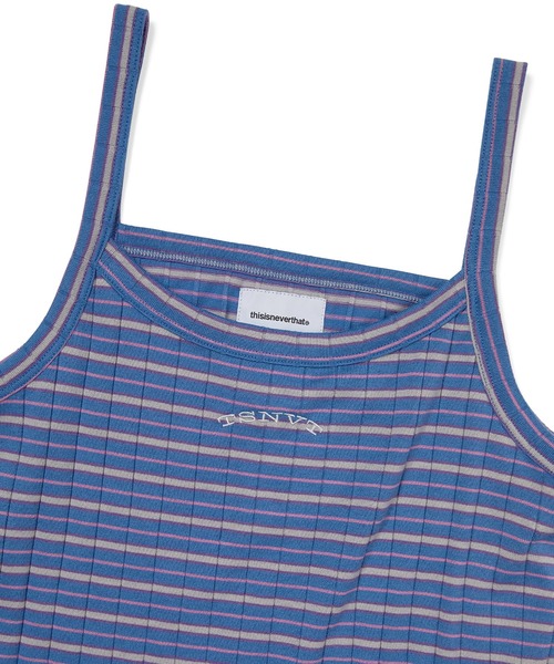 thisisneverthat（ディスイズネバーザット）の「Sleeveless Striped W Top（キャミソール・メンズ・グリーン/ブルー・S/M）」の7枚目の写真