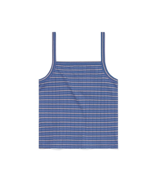 thisisneverthat（ディスイズネバーザット）の「Sleeveless Striped W Top（キャミソール・メンズ・グリーン/ブルー・S/M）」の8枚目の写真