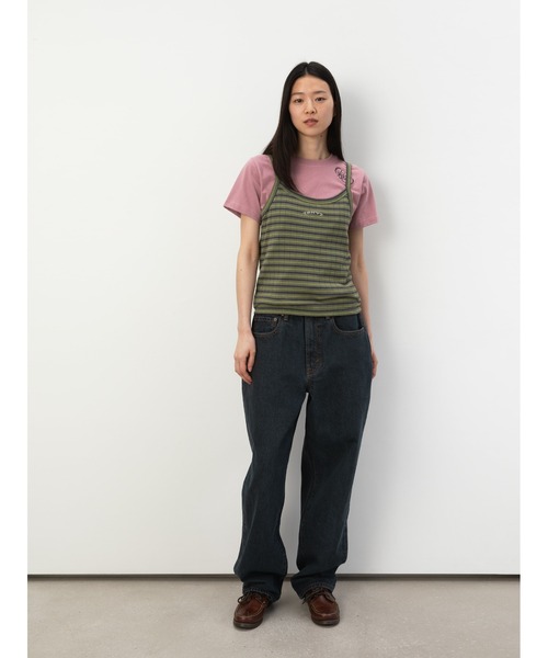 thisisneverthat（ディスイズネバーザット）の「Sleeveless Striped W Top（キャミソール・メンズ・グリーン/ブルー・S/M）」の6枚目の写真