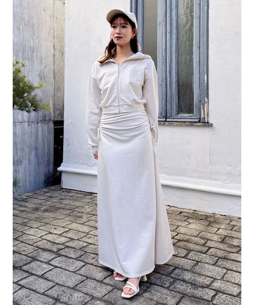 dazzlin（ダズリン）の「【UV】ロゴジップショートパーカー（パーカー・レディース・アイボリー/ネイビー/ピンク・FREE）」の10枚目の写真