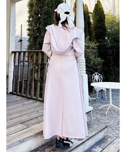 dazzlin（ダズリン）の「【UV】ロゴジップショートパーカー（パーカー・レディース・アイボリー/ネイビー/ピンク・FREE）」の16枚目の写真