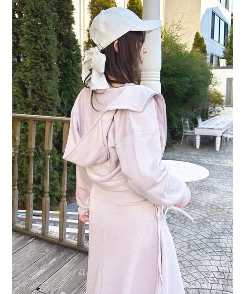 dazzlin（ダズリン）の「【UV】ロゴジップショートパーカー（パーカー・レディース・アイボリー/ネイビー/ピンク・FREE）」の19枚目の写真