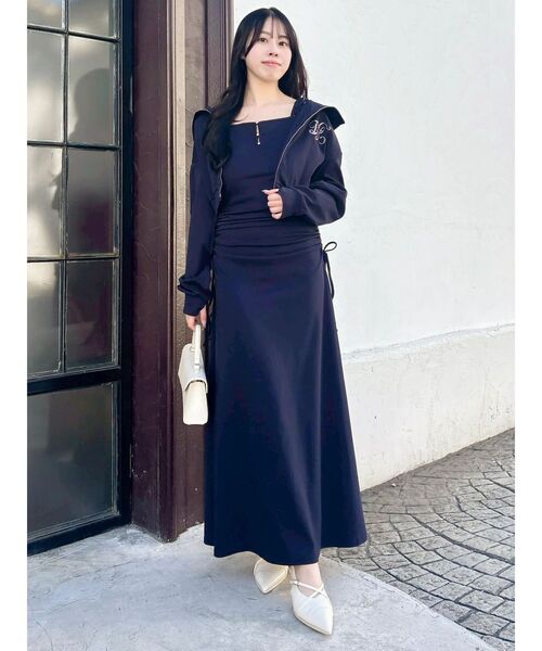 dazzlin（ダズリン）の「【UV】ロゴジップショートパーカー（パーカー・レディース・アイボリー/ネイビー/ピンク・FREE）」の20枚目の写真