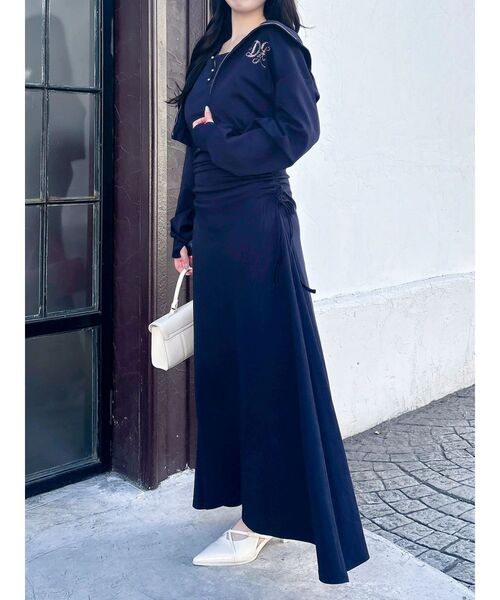 dazzlin（ダズリン）の「【UV】ロゴジップショートパーカー（パーカー・レディース・アイボリー/ネイビー/ピンク・FREE）」の21枚目の写真