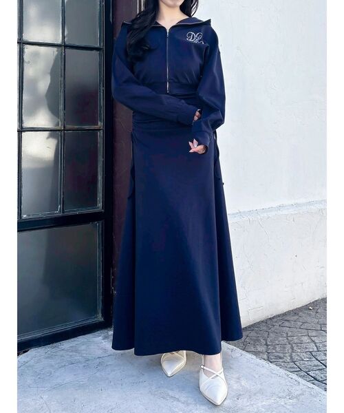 dazzlin（ダズリン）の「【UV】ロゴジップショートパーカー（パーカー・レディース・アイボリー/ネイビー/ピンク・FREE）」の22枚目の写真