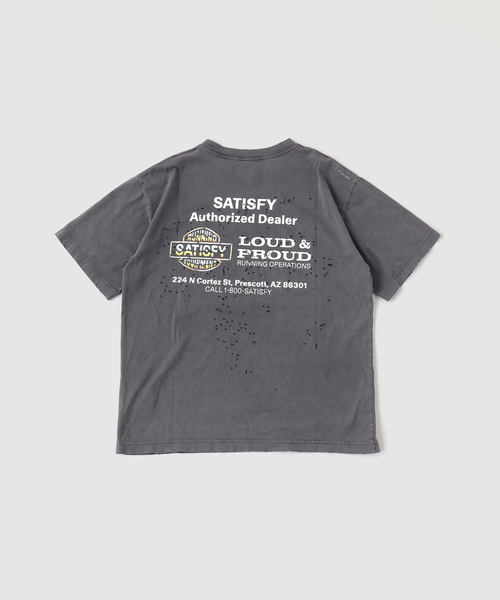 SATISFY(サティスファイ)の「SATISFY(サティスファイ) MothTech Tシャツ(Tシャツ/カットソー・メンズ・ブラック/アイボリー/ブラックミックス/ブラック系その他/ブラック×ブラック/チャコールグレー・LARGE/X-LARGE)」の7枚目の写真