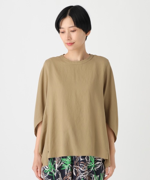 Elura(エルーラ)の「≪UVカット・セットアップ対応≫シャリサラプルオーバー/661827(シャツ/ブラウス・レディース・ダークブラウン/ライトピンク/ネイビー/ベージュ・FREE)」の14枚目の写真