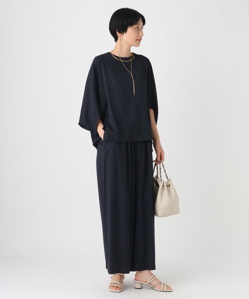 Elura(エルーラ)の「≪UVカット・セットアップ対応≫シャリサラプルオーバー/661827(シャツ/ブラウス・レディース・ダークブラウン/ライトピンク/ネイビー/ベージュ・FREE)」の13枚目の写真