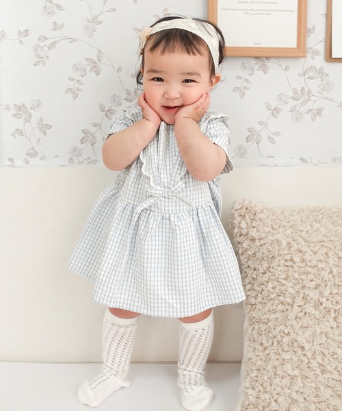 DADWAY(ダッドウェイ)の「coto cotte セーラーボディスーツ(ロンパース・キッズ・サックスブルー・80)」の1枚目の写真