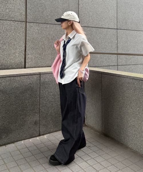 sedacle(セダクル)の「バックボタンベルトデニム(デニムパンツ・メンズ・ブラック/インディゴブルー・LARGE/MEDIUM/SMALL)」の22枚目の写真