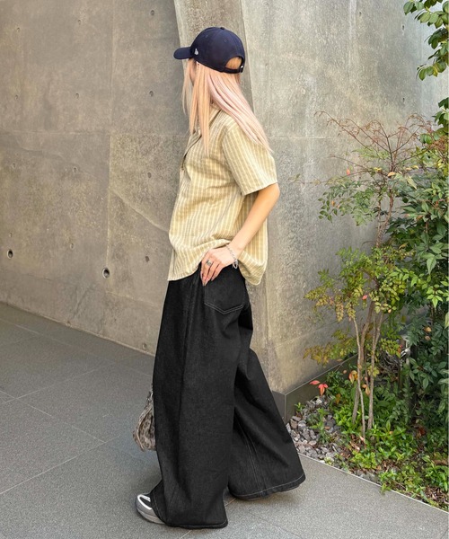sedacle(セダクル)の「バックボタンベルトデニム(デニムパンツ・メンズ・ブラック/インディゴブルー・LARGE/MEDIUM/SMALL)」の13枚目の写真