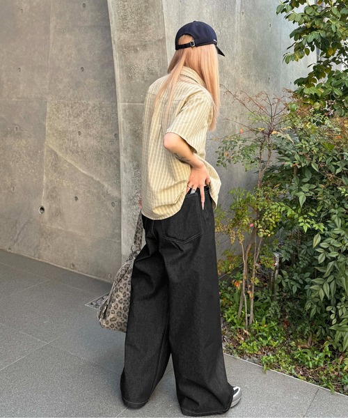sedacle(セダクル)の「バックボタンベルトデニム(デニムパンツ・メンズ・ブラック/インディゴブルー・LARGE/MEDIUM/SMALL)」の14枚目の写真