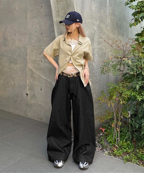 sedacle(セダクル)の「バックボタンベルトデニム(デニムパンツ・メンズ・ブラック/インディゴブルー・LARGE/MEDIUM/SMALL)」の12枚目の写真