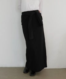 hellam（へラム）の「腰巻風カットリブタイトスカート（スカート）」