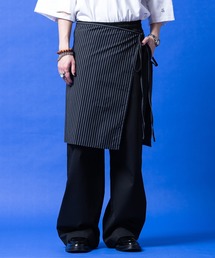 a.p.o.v.（エーピーオービー）の「a.p.o.v. ピンストライプ柄コットンロングコードラップスカート（スカート）」