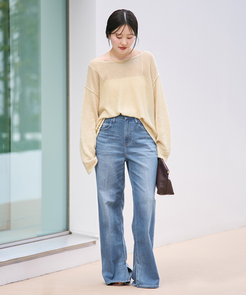 plage(プラージュ)の「Healthy denim / ヘルシーデニム 別注 SLIT デニムパンツ(デニムパンツ・レディース・クリアブルー・25/24/23)」の3枚目の写真
