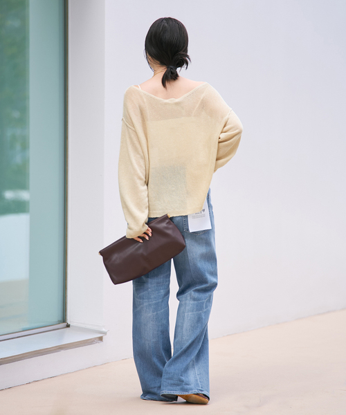 plage(プラージュ)の「Healthy denim / ヘルシーデニム 別注 SLIT デニムパンツ(デニムパンツ・レディース・クリアブルー・25/24/23)」の5枚目の写真