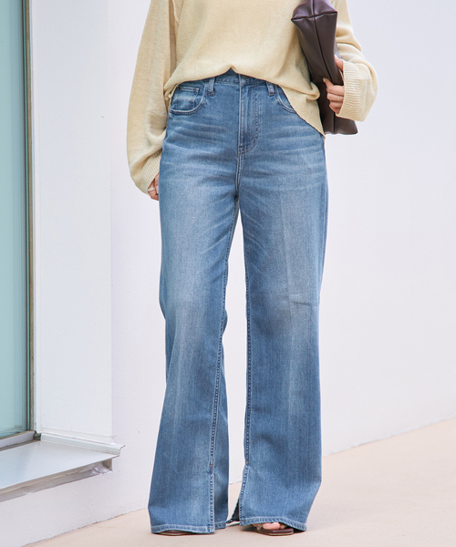 plage(プラージュ)の「Healthy denim / ヘルシーデニム 別注 SLIT デニムパンツ(デニムパンツ・レディース・クリアブルー・25/24/23)」の7枚目の写真