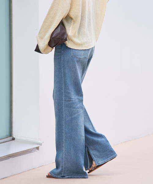 plage(プラージュ)の「Healthy denim / ヘルシーデニム 別注 SLIT デニムパンツ(デニムパンツ・レディース・クリアブルー・25/24/23)」の8枚目の写真