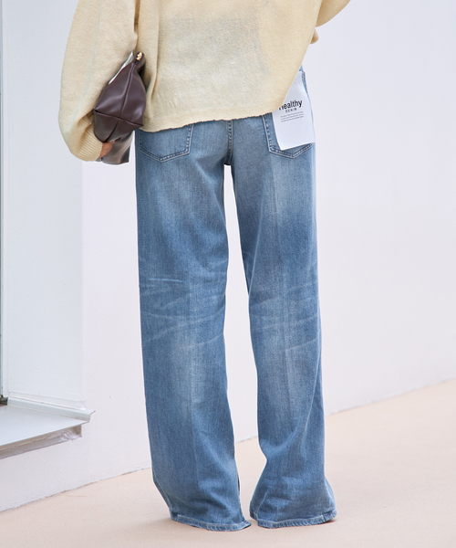 plage(プラージュ)の「Healthy denim / ヘルシーデニム 別注 SLIT デニムパンツ(デニムパンツ・レディース・クリアブルー・25/24/23)」の10枚目の写真