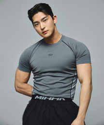 シンボルロゴマッスルプロTシャツ(GRAY)