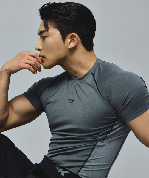 MIHAK(ミハク)の「シンボルロゴマッスルプロTシャツ(GRAY)(Tシャツ/カットソー・メンズ・その他・1/2/3)」の6枚目の写真