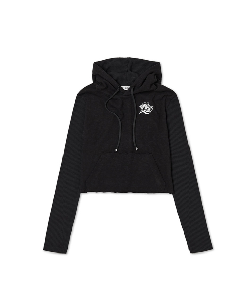 lotsyou — Bellas Hoodie, футболка‑худи, черная