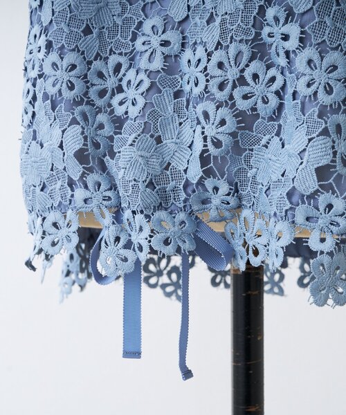 BEARDSLEY（ビアズリー）の「《4/1(水)20：00予約開始》裾レースリネンブラウス（シャツ/ブラウス・レディース・ブラック/ブルー/アイボリー・FREE）」の12枚目の写真