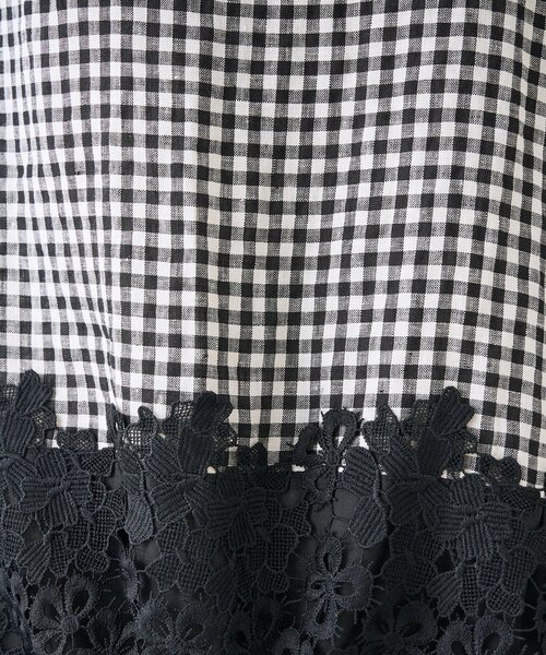 BEARDSLEY（ビアズリー）の「《4/1(水)20：00予約開始》裾レースリネンブラウス（シャツ/ブラウス・レディース・ブラック/ブルー/アイボリー・FREE）」の17枚目の写真