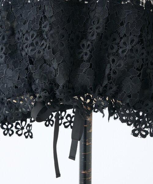 BEARDSLEY（ビアズリー）の「《4/1(水)20：00予約開始》裾レースリネンブラウス（シャツ/ブラウス・レディース・ブラック/ブルー/アイボリー・FREE）」の18枚目の写真
