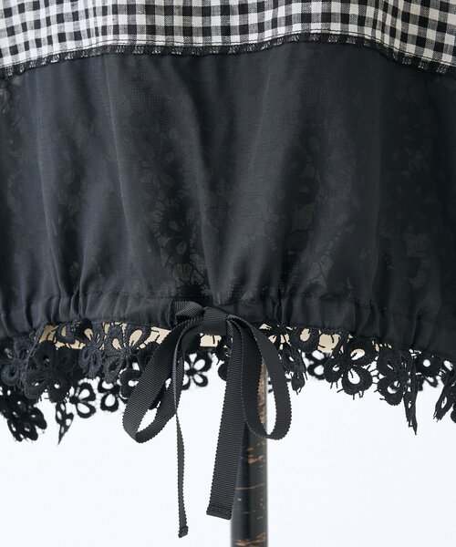 BEARDSLEY（ビアズリー）の「《4/1(水)20：00予約開始》裾レースリネンブラウス（シャツ/ブラウス・レディース・ブラック/ブルー/アイボリー・FREE）」の19枚目の写真