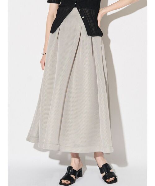 ELENDEEK（エレンディーク）の「MESH BONDING FLARED SK（スカート・レディース・ブラック/ライトグレー・2/1）」の13枚目の写真