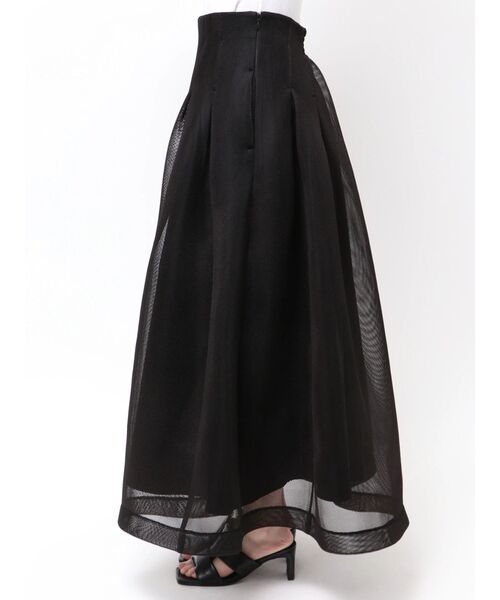 ELENDEEK（エレンディーク）の「MESH BONDING FLARED SK（スカート・レディース・ブラック/ライトグレー・2/1）」の18枚目の写真