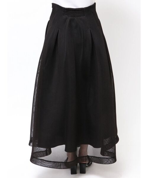 ELENDEEK（エレンディーク）の「MESH BONDING FLARED SK（スカート・レディース・ブラック/ライトグレー・2/1）」の19枚目の写真