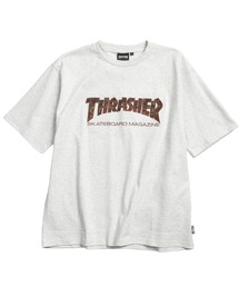 THRASHER (スラッシャー) Tシャツ 半袖 綿100% ショートファー アニマル柄 ブランドロゴ クルーネック カットソー TH26SU06D12 ユニセックス