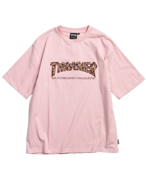 THRASHER（スラッシャー）の「THRASHER (スラッシャー) Tシャツ 半袖 綿100％ ショートファー アニマル柄 ブランドロゴ クルーネック カットソー TH26SU06D12 ユニセックス（Tシャツ/カットソー・メンズ・ピンク/ブラック/グレー・LL/M/L）」の3枚目の写真