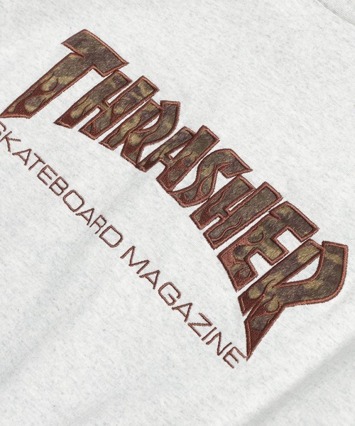 THRASHER（スラッシャー）の「THRASHER (スラッシャー) Tシャツ 半袖 綿100％ ショートファー アニマル柄 ブランドロゴ クルーネック カットソー TH26SU06D12 ユニセックス（Tシャツ/カットソー・メンズ・ピンク/ブラック/グレー・LL/M/L）」の5枚目の写真