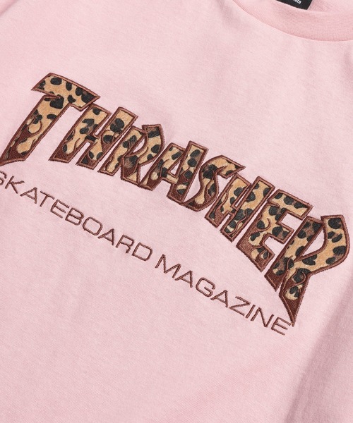 THRASHER（スラッシャー）の「THRASHER (スラッシャー) Tシャツ 半袖 綿100％ ショートファー アニマル柄 ブランドロゴ クルーネック カットソー TH26SU06D12 ユニセックス（Tシャツ/カットソー・メンズ・ピンク/ブラック/グレー・LL/M/L）」の6枚目の写真