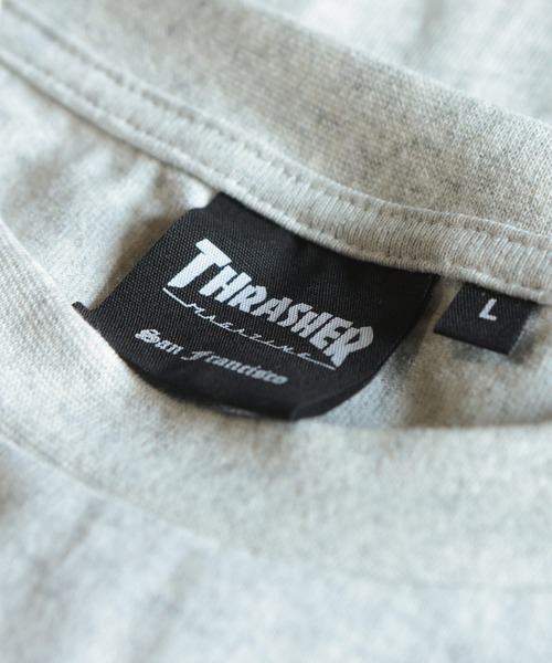 THRASHER（スラッシャー）の「THRASHER (スラッシャー) Tシャツ 半袖 綿100％ ショートファー アニマル柄 ブランドロゴ クルーネック カットソー TH26SU06D12 ユニセックス（Tシャツ/カットソー・メンズ・ピンク/ブラック/グレー・LL/M/L）」の11枚目の写真