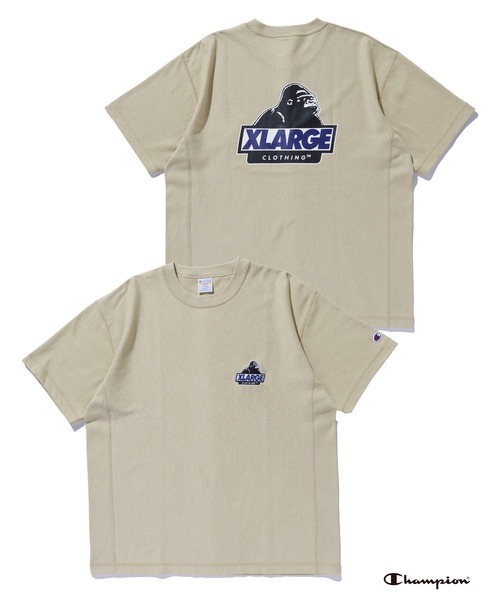 Champion(チャンピオン)の「XLARGE×Champion S/S TEE(Tシャツ/カットソー・メンズ・アッシュ/ブラック/ベージュ/ネイビー・S/M/L/XL)」の18枚目の写真