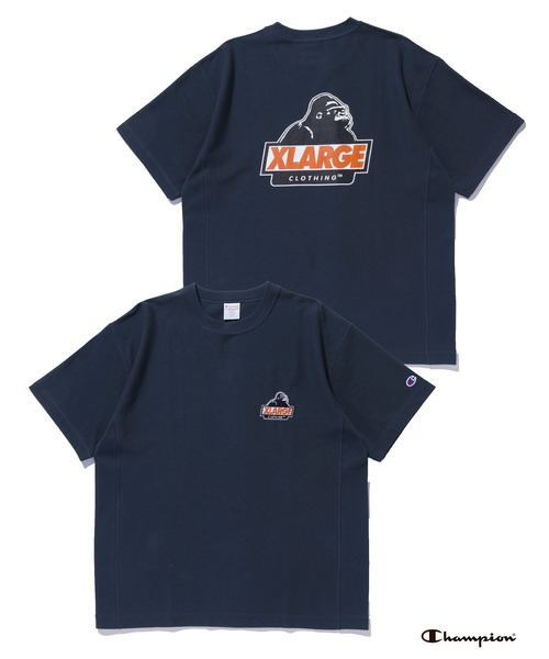 Champion(チャンピオン)の「XLARGE×Champion S/S TEE(Tシャツ/カットソー・メンズ・アッシュ/ブラック/ベージュ/ネイビー・S/M/L/XL)」の19枚目の写真