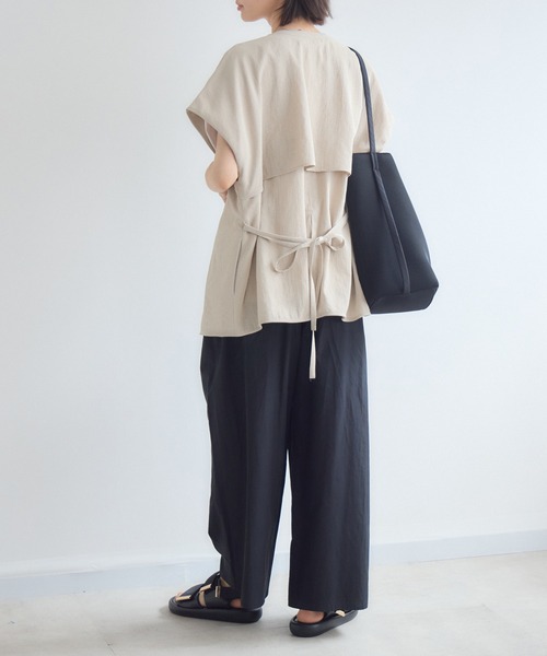 KATHARINE ROSS(キャサリンロス)の「【KATHARINE ROSS】ノーカラーガーゼジャケット(ノーカラージャケット・レディース・ベージュ/ブラック・FREE)」の16枚目の写真