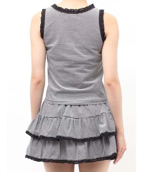 jouetie(ジュエティ)の「レースロゴタンクブラトップ 夏服 アンダーウェア(タンクトップ・レディース・レッド/イエロー/その他1/その他2/ブラック/オフホワイト/グレー/ブラウン・MEDIUM)」の11枚目の写真