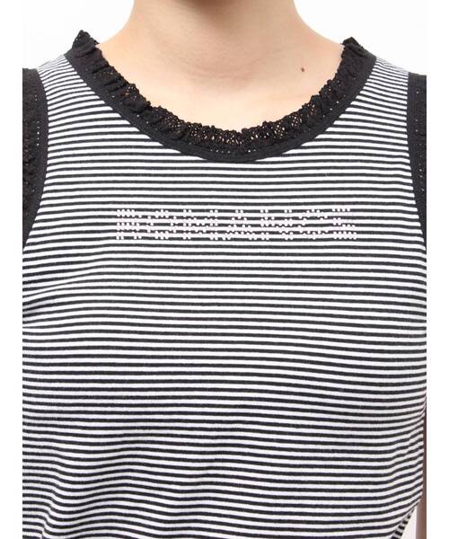 jouetie(ジュエティ)の「レースロゴタンクブラトップ 夏服 アンダーウェア(タンクトップ・レディース・レッド/イエロー/その他1/その他2/ブラック/オフホワイト/グレー/ブラウン・MEDIUM)」の12枚目の写真
