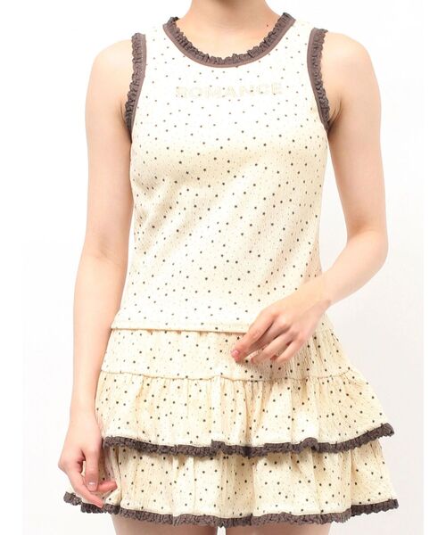 jouetie（ジュエティ）の「レースロゴタンクブラトップ（タンクトップ・レディース・レッド/イエロー/その他1/その他2/ブラック・MEDIUM）」の20枚目の写真