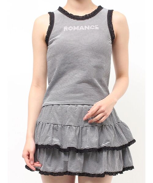 jouetie（ジュエティ）の「レースロゴタンクブラトップ（タンクトップ・レディース・レッド/イエロー/その他1/その他2/ブラック・MEDIUM）」の15枚目の写真