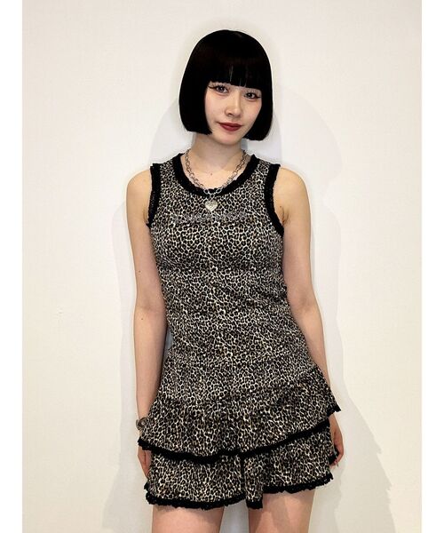 jouetie(ジュエティ)の「レースロゴタンクブラトップ 夏服 アンダーウェア(タンクトップ・レディース・レッド/イエロー/その他1/その他2/ブラック/オフホワイト/グレー/ブラウン・MEDIUM)」の5枚目の写真